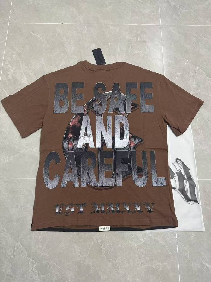 Godspeed La Disaster Graphic Streetwear Front Helicopter Burning Hollywood Landmark Fire Smoke Police Car Silver Gothic Letter Print T-Shirt 2 colors 29354882