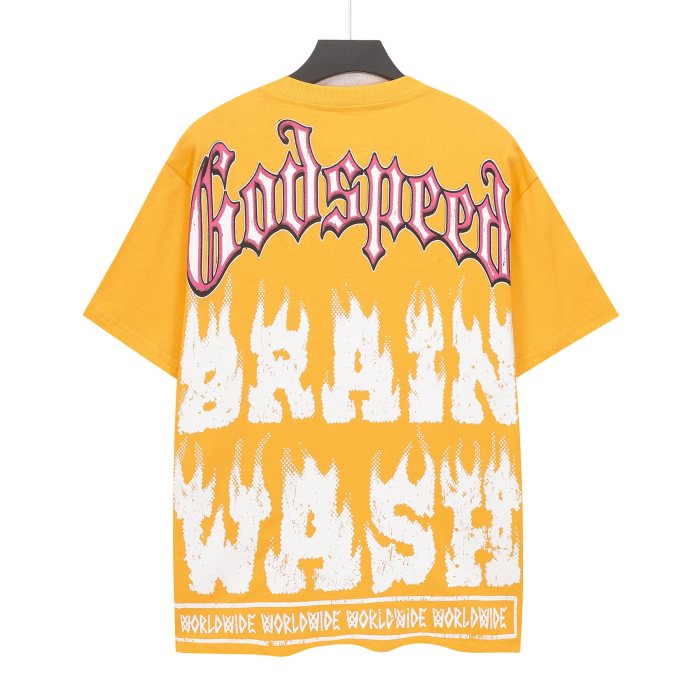 Godspeed Mad Scientist Graphic Streetwear Front Lab Coat Skeleton Surgeon Human Brain Glass Beaker Floral Lab Gear Pink Outline Gothic Letter T-Shirt 2 colors 29354869