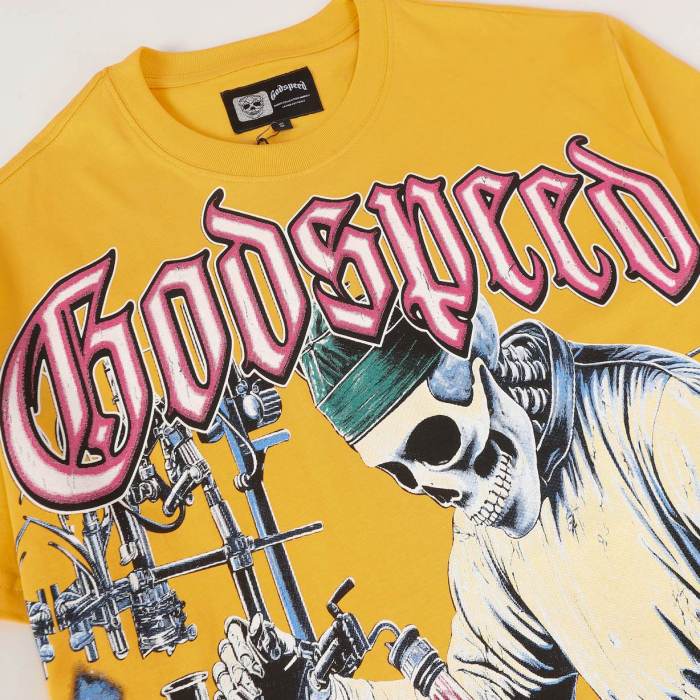 Godspeed Mad Scientist Graphic Streetwear Front Lab Coat Skeleton Surgeon Human Brain Glass Beaker Floral Lab Gear Pink Outline Gothic Letter T-Shirt 2 colors 29354869