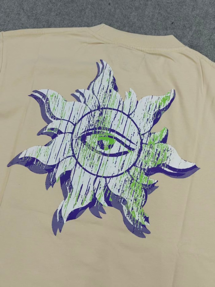 Godspeed Creamy White and Dark Apple Goddess All-Seeing Eye Double-Sided Printed T-Shirt 29043119