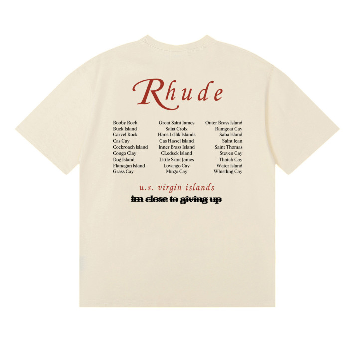 Rhude Photo Regatta Team letter printed Tee 3 colors 29356386