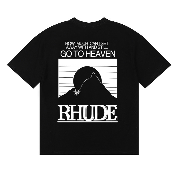 Rhude Contrasting color sunset print Tee 3 colors 29355903