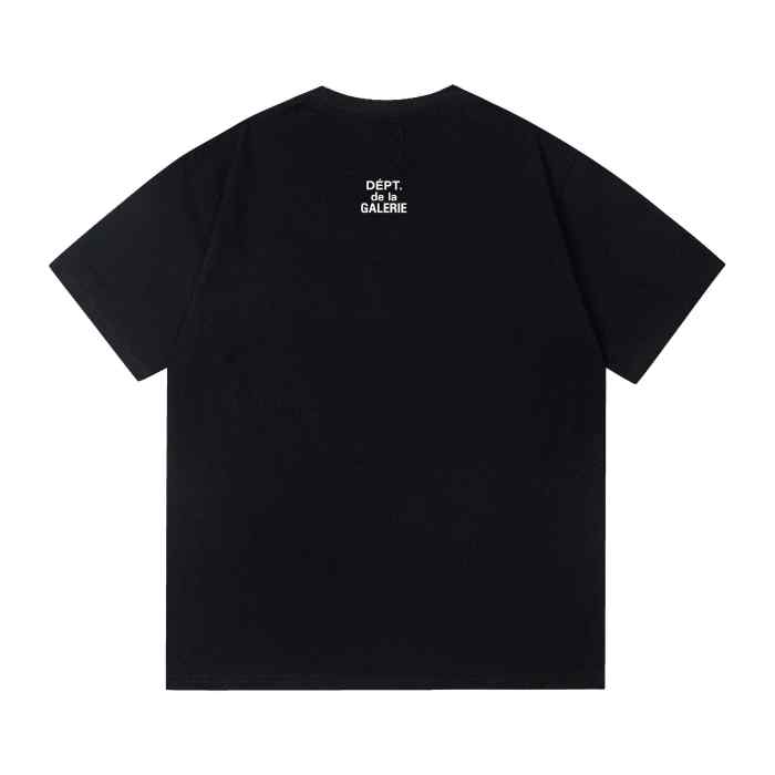 GaIIery Dept. Front Bottom Corner And Back Neck Small French Letter Print Crew Neck Loose Cotton Basic Tee 2 colors 29356387