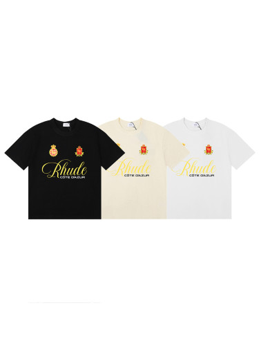 Rhude Golden badge printed Tee 3 colors 29356370