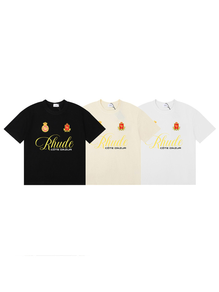 Rhude Golden badge printed Tee 3 colors 29356370