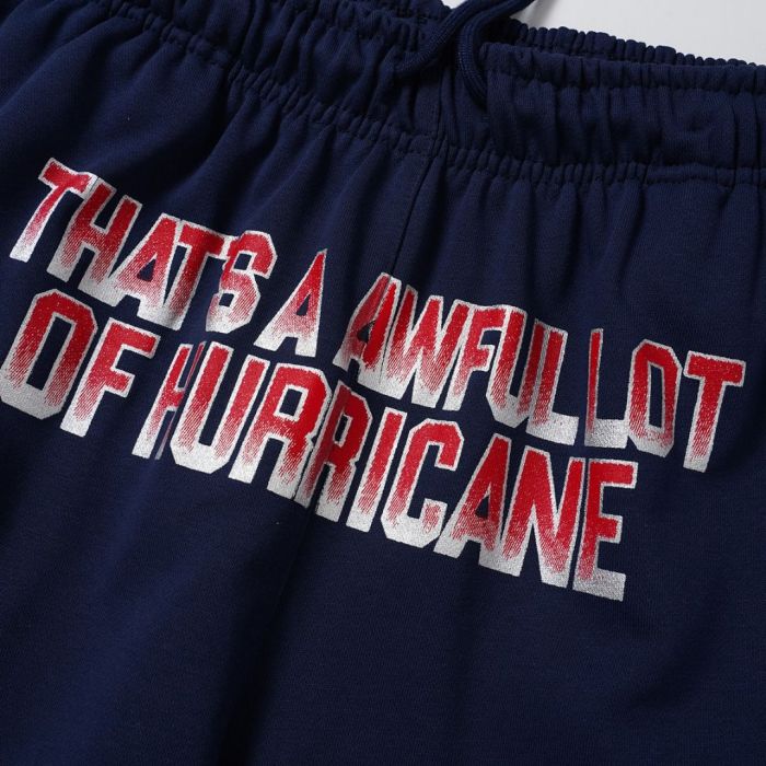 Cough Syrup Front Gradient Red Letter Print Elastic Drawstring Loose Cotton Sweat Shorts 29356452