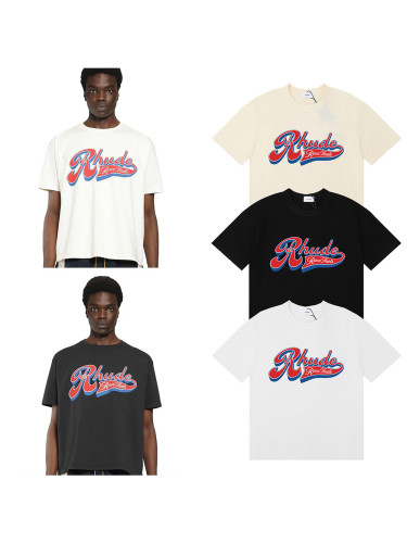 Rhude Three-dimensional letter printed Tee 3 colors 29355950