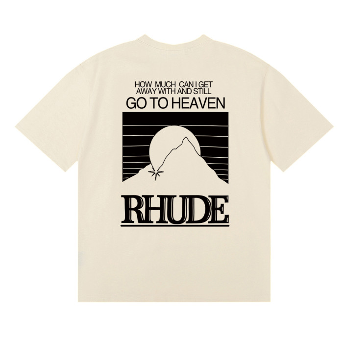 Rhude Contrasting color sunset print Tee 3 colors 29355903