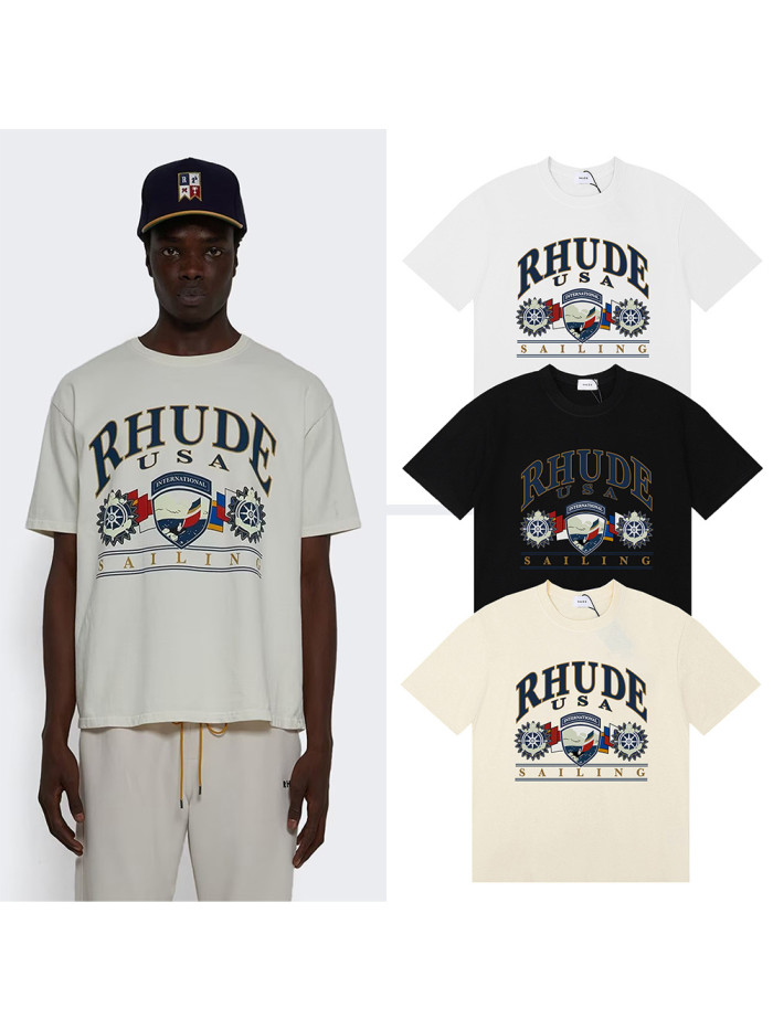 Rhude Gear sailing printed Tee 3 colors 29355899