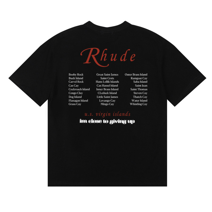 Rhude Photo Regatta Team letter printed Tee 3 colors 29356386