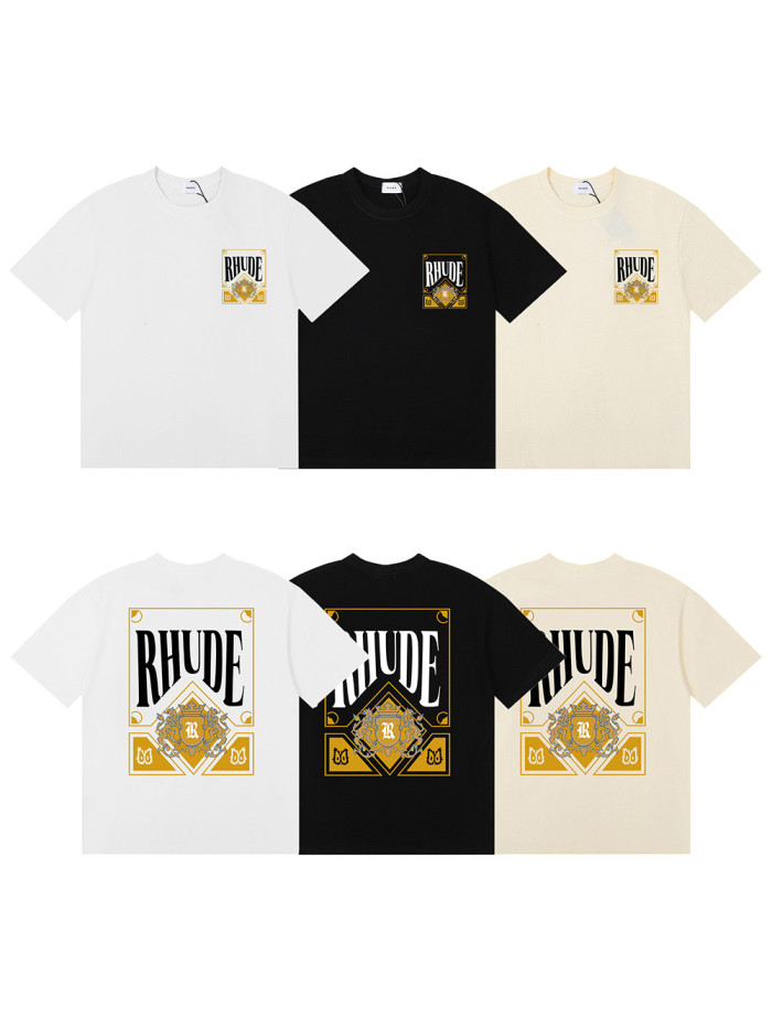 Rhude Pista Golden Card printed Tee 3 colors 29356377