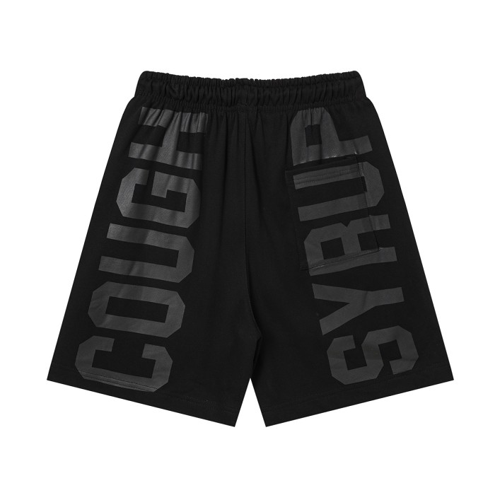 Cough Syrup Front Horizontal Text Back Vertical Big Letter Sweat Shorts 2 colors 29356463