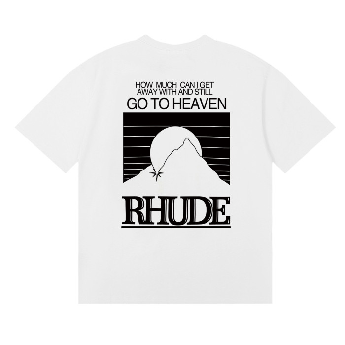 Rhude Contrasting color sunset print Tee 3 colors 29355903