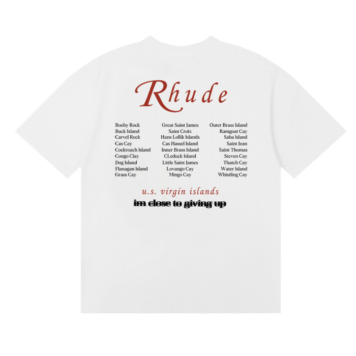 Rhude Photo Regatta Team letter printed Tee 3 colors 29356386