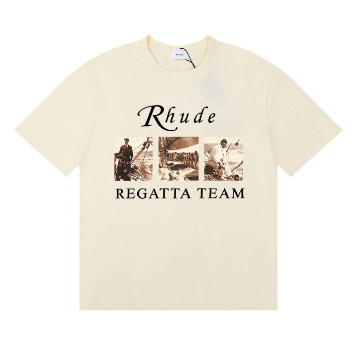 Rhude Photo Regatta Team letter printed Tee 3 colors 29356386