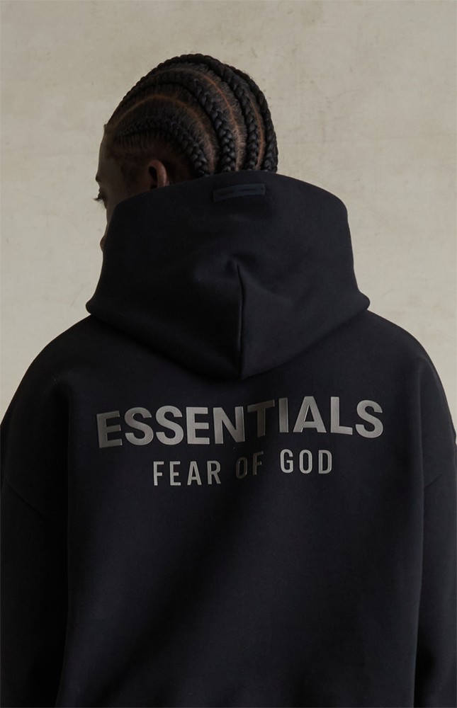 Fear Of God (Essentials) [Big & Tall for weights up to 220 lbs]1:1 quality version 3D Metal Logo Fleece Hoodie & Sweatpants Set 3 colors 28529877