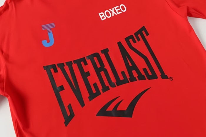 GaIIery Dept. 90s Retro Hip Hop Front Everlast Boxeo Logo Back Stacked Font Print Oversized Cotton Tee 29359028