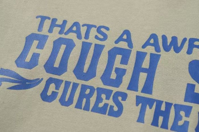 Cough Syrup Vintage Retro Newspaper Figure Print Dual Side Letter Graphic Oversized Hoodie 29358990