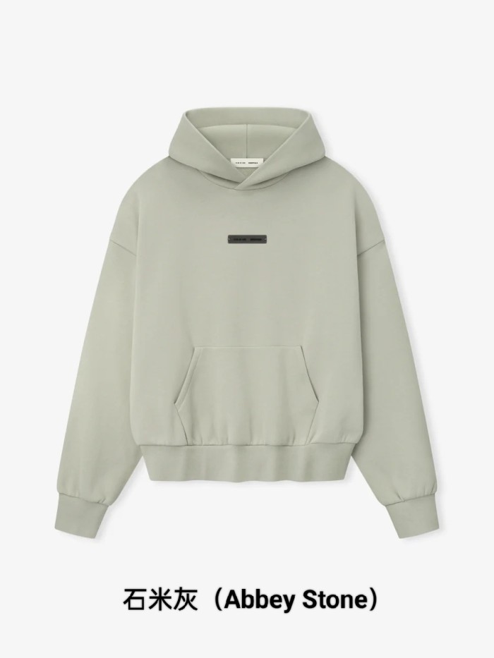 Fear Of God (Essentials) [Big & Tall for weights up to 220 lbs]1:1 quality version 3D Metal Logo Fleece Hoodie & Sweatpants Set 3 colors 28529877