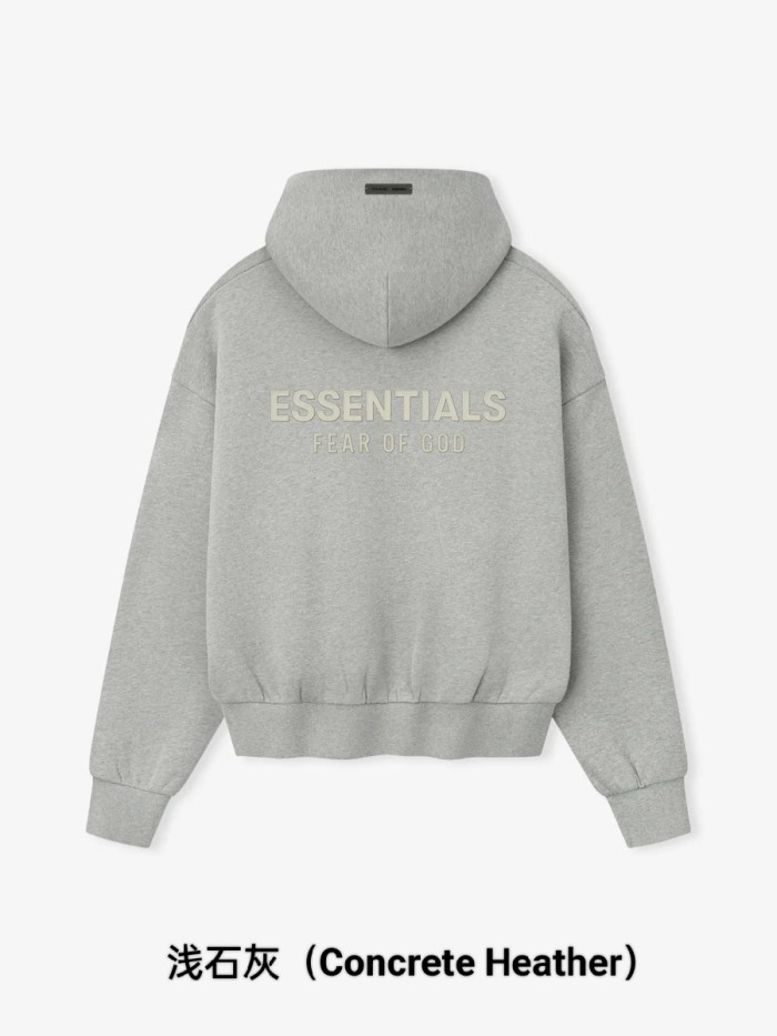 Fear Of God (Essentials) [Big & Tall for weights up to 220 lbs]1:1 quality version 3D Metal Logo Fleece Hoodie & Sweatpants Set 3 colors 28529877