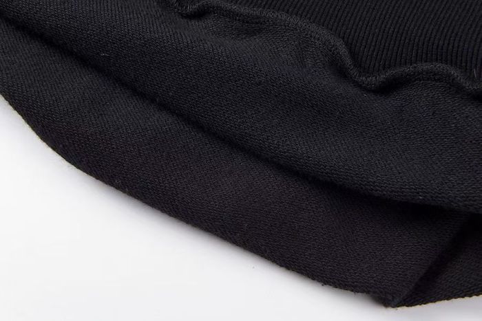 Cough Syrup 1:1 quality version Gothic Y2K Bat Wing Sleeve Oversized Black Double Sided Text Print Cropped Cotton Pullover Hoodie 29358986