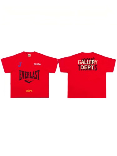 GaIIery Dept. 90s Retro Hip Hop Front Everlast Boxeo Logo Back Stacked Font Print Oversized Cotton Tee 29359028