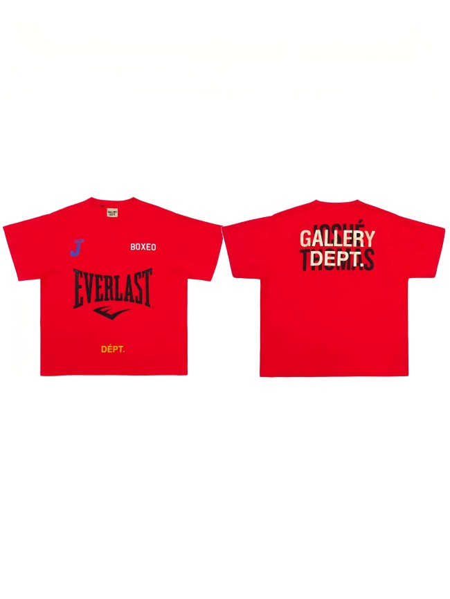 GaIIery Dept. 90s Retro Hip Hop Front Everlast Boxeo Logo Back Stacked Font Print Oversized Cotton Tee 29359028