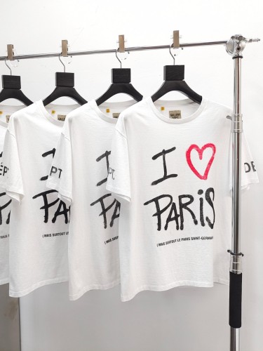 GaIIery Dept. [Big & Tall for weights up to 220 lbs]1:1 quality version “I Love Paris” Screen-Printed Tee 29359027