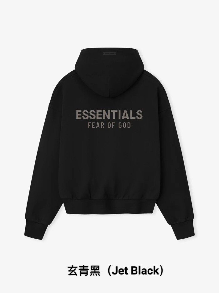 Fear Of God (Essentials) [Big & Tall for weights up to 220 lbs]1:1 quality version 3D Metal Logo Fleece Hoodie & Sweatpants Set 3 colors 28529877