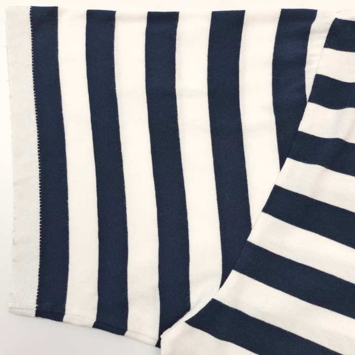 GaIIery Dept. [Big & Tall for weights up to 220 lbs]1:1 quality version Red French Letters on a Blue-and-White Striped Tee 29359005