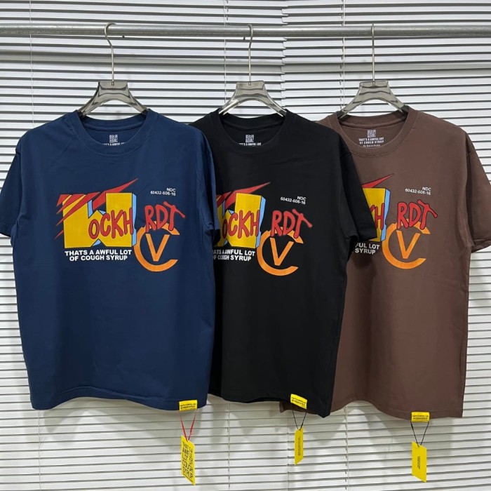 Cough Syrup Color Contrast Graffiti Deformed Art Letter Print Tee 3 colors 29359168