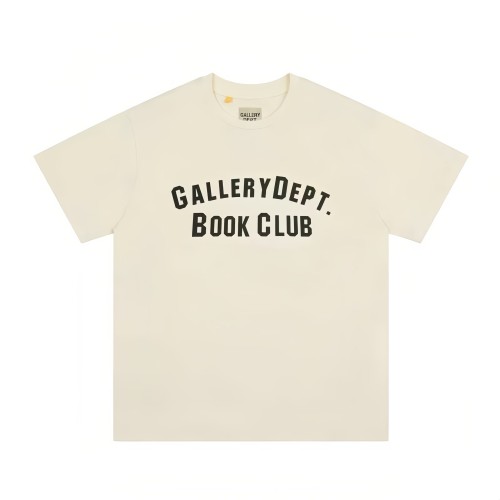 GaIIery Dept. Vintage Minimal Streetwear Front Arch Black Block Letter Slogan Print Oversized Crew Neck Cotton Tee 29358813