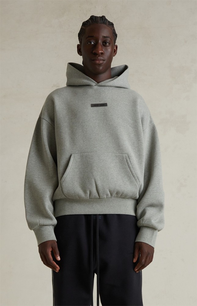 Fear Of God (Essentials) [Big & Tall for weights up to 220 lbs]1:1 quality version 3D Metal Logo Fleece Hoodie & Sweatpants Set 3 colors 28529877