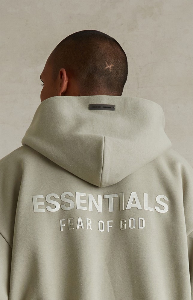 Fear Of God (Essentials) [Big & Tall for weights up to 220 lbs]1:1 quality version 3D Metal Emblem High Frequency Letter Print Zipper Hoodie 6 colors 29368216