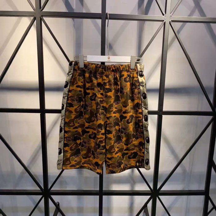 A Bathing Ape Bape Y2K Camouflage All Over Print Side Logo Tape Loose Fit Five Inch Shorts 29368402