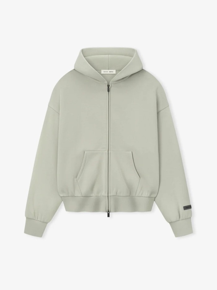 Fear Of God (Essentials) [Big & Tall for weights up to 220 lbs]1:1 quality version 3D Metal Emblem High Frequency Letter Print Zipper Hoodie 6 colors 29368216
