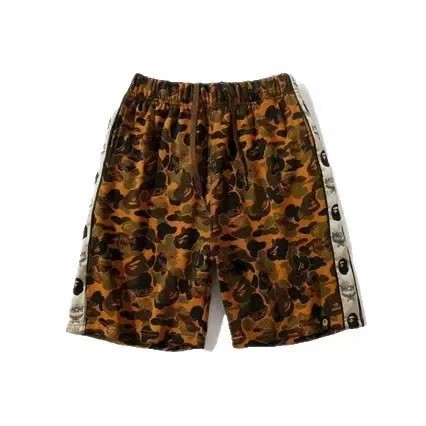 A Bathing Ape Bape Y2K Camouflage All Over Print Side Logo Tape Loose Fit Five Inch Shorts 29368402