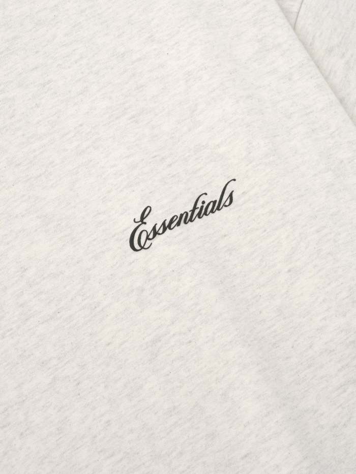 Fear Of God (Essentials) [Big & Tall for weights up to 220 lbs]1:1 quality version Streetwear Script Letter Print Tee &  Shorts Set 2 colors 29368214