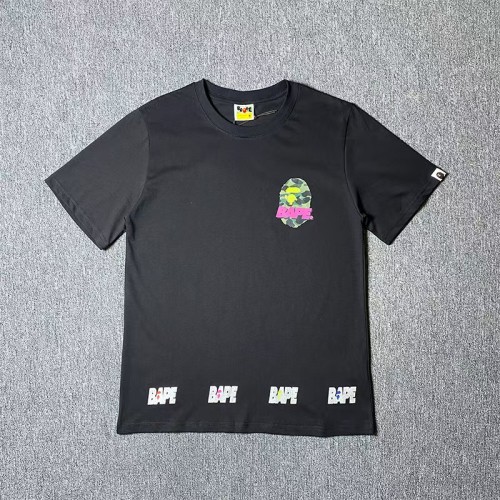 A Bathing Ape Bape Hip Hop Colorful Camo Monkey Head Print Tee 2 colors 29368407
