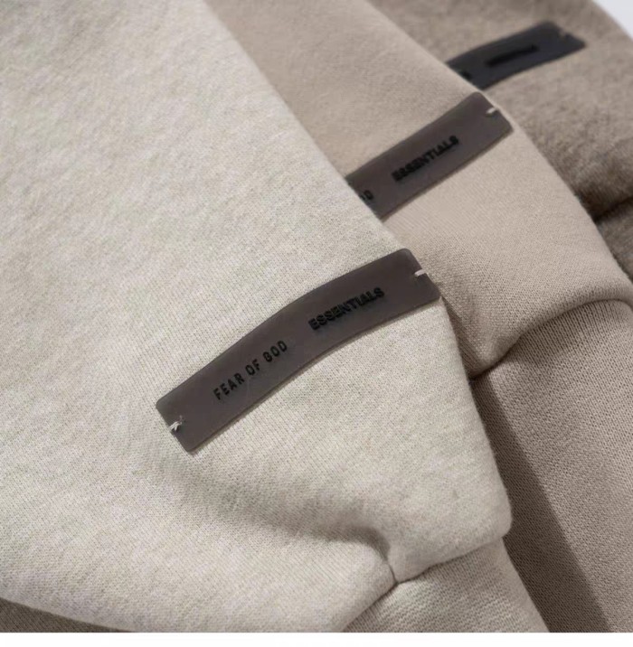 Fear Of God (Essentials) [Big & Tall for weights up to 220 lbs]1:1 quality version 3D Metal Emblem High Frequency Letter Print Zipper Hoodie 6 colors 29368216