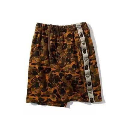 A Bathing Ape Bape Y2K Camouflage All Over Print Side Logo Tape Loose Fit Five Inch Shorts 29368402