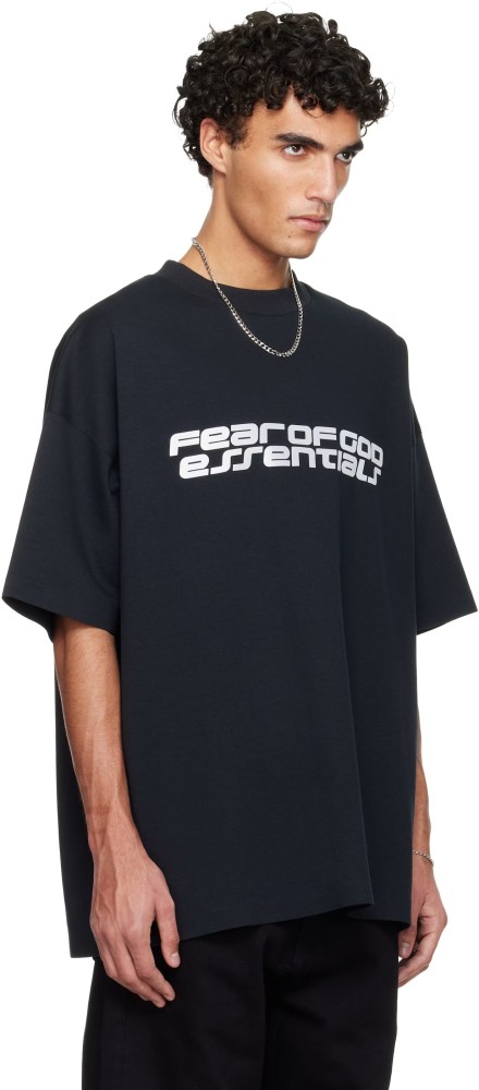 Fear Of God (Essentials) [Big & Tall for weights up to 220 lbs]1:1 quality version Double-line bold lettering T-shirt 2 colors 29053688
