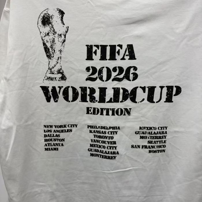 Mixed Emotion USA Canada Mexico World Cup Bald Eagle Soccer Print T-shirt 29370478