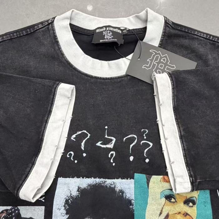 Mixed Emotion Rock Celebrity Photo Poster Collage Print T-shirt 29370505