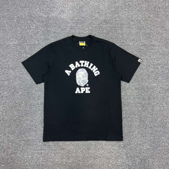 A Bathing Ape Bape 1:1 quality version Arc Lettering Glow-in-the-Dark Camo Ape Head Tee 4 colors 26890768