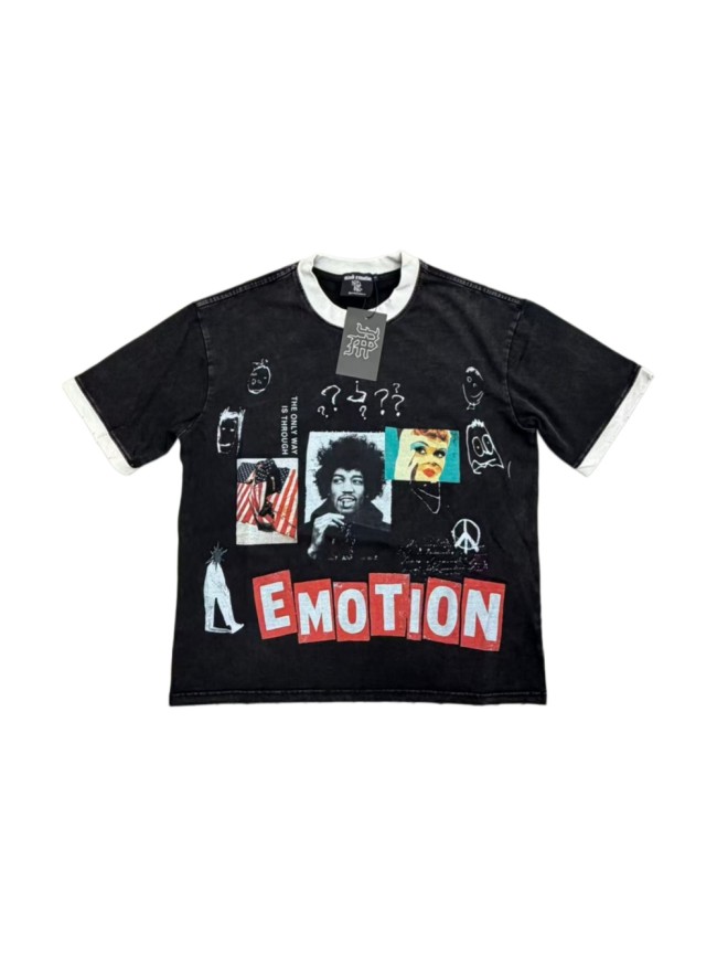 Mixed Emotion Rock Celebrity Photo Poster Collage Print T-shirt 29370505