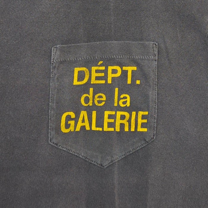 GaIIery Dept. [Big & Tall for weights up to 220 lbs]1:1 quality version Streetwear Vintage Washed Pocket Letter Print Splash Ink Graffiti Oversized Tee 29371920