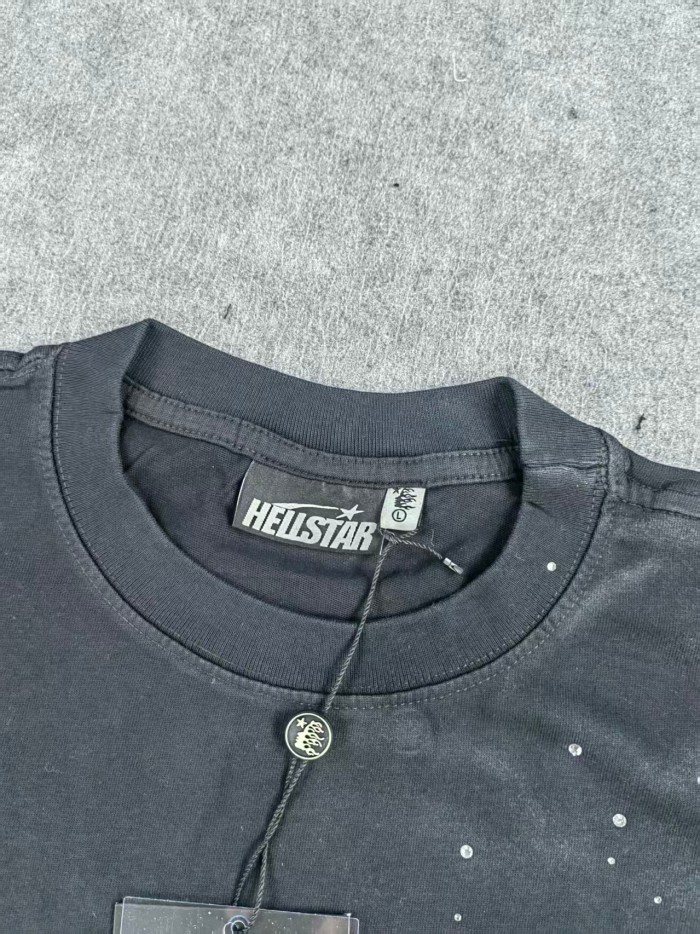 Hellstar Studio 28179728 Hot Drill Logo Printed Washed Version Tee 3 colors