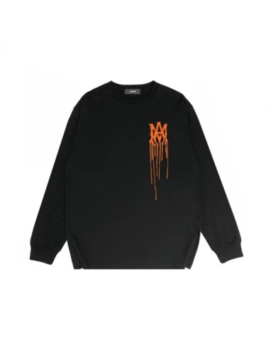 [50% Off]Orange Dissolve letter Print Long sleeves 21078605