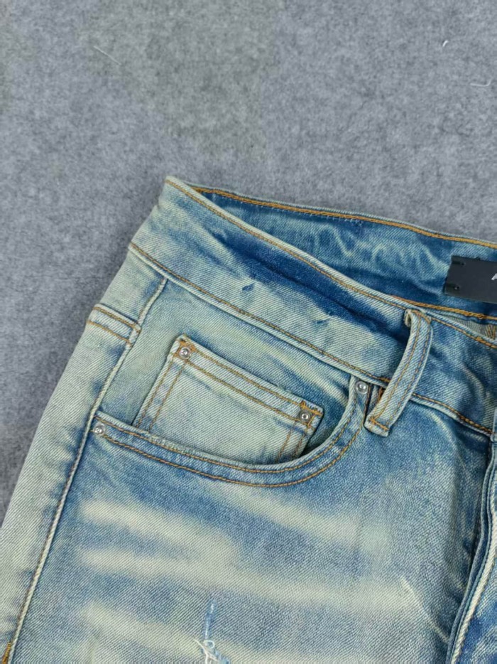 1:1 quality version 28143160 Side Bone Embroidered Jeans